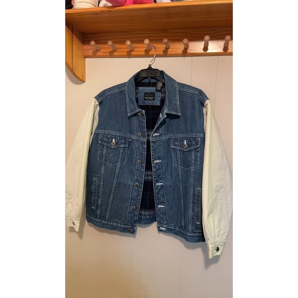 Greg Norman Collection Denim Jacket with Contrast Sleeves